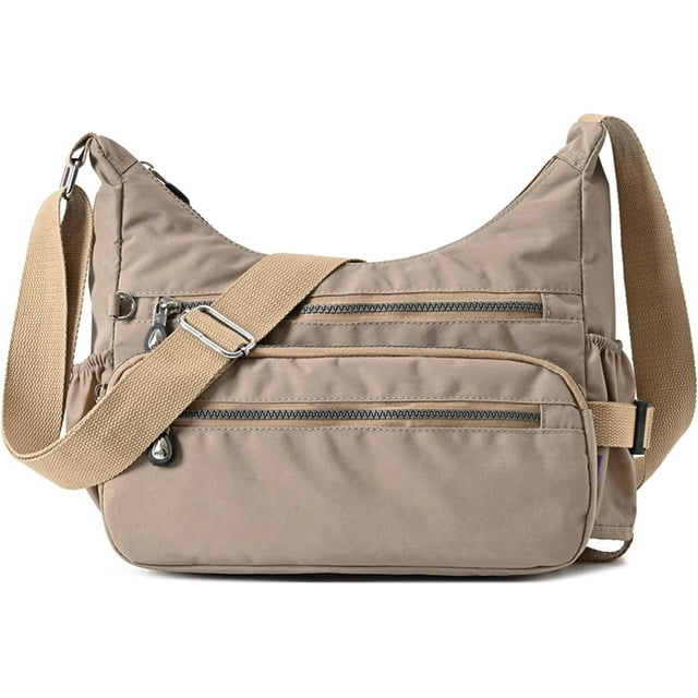 Sac Bandoulière Sac à Main Tissu Nylon Multi-Poches Cabas Dames Messager Sac à Main