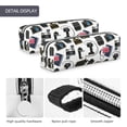 thumbnail image 4 of Cauagu Cool Camera Print Leather Pencil Pen Case - Stationery Bag Portable Stationery Bag Big Capacity Pencil Pouch Cosmetic Organizer Bag for Men & Women, 4 of 7