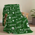 thumbnail image 3 of Personalized Puppy Dog Paw Print Blanket Custom Gifts Super Soft Lightweight Flannel Blankets Throw for Kids, Adult, Suitable for Couch, Sofa, Bed, Camping, Travel All Seasons 40"x50" for Kid, 3 of 6