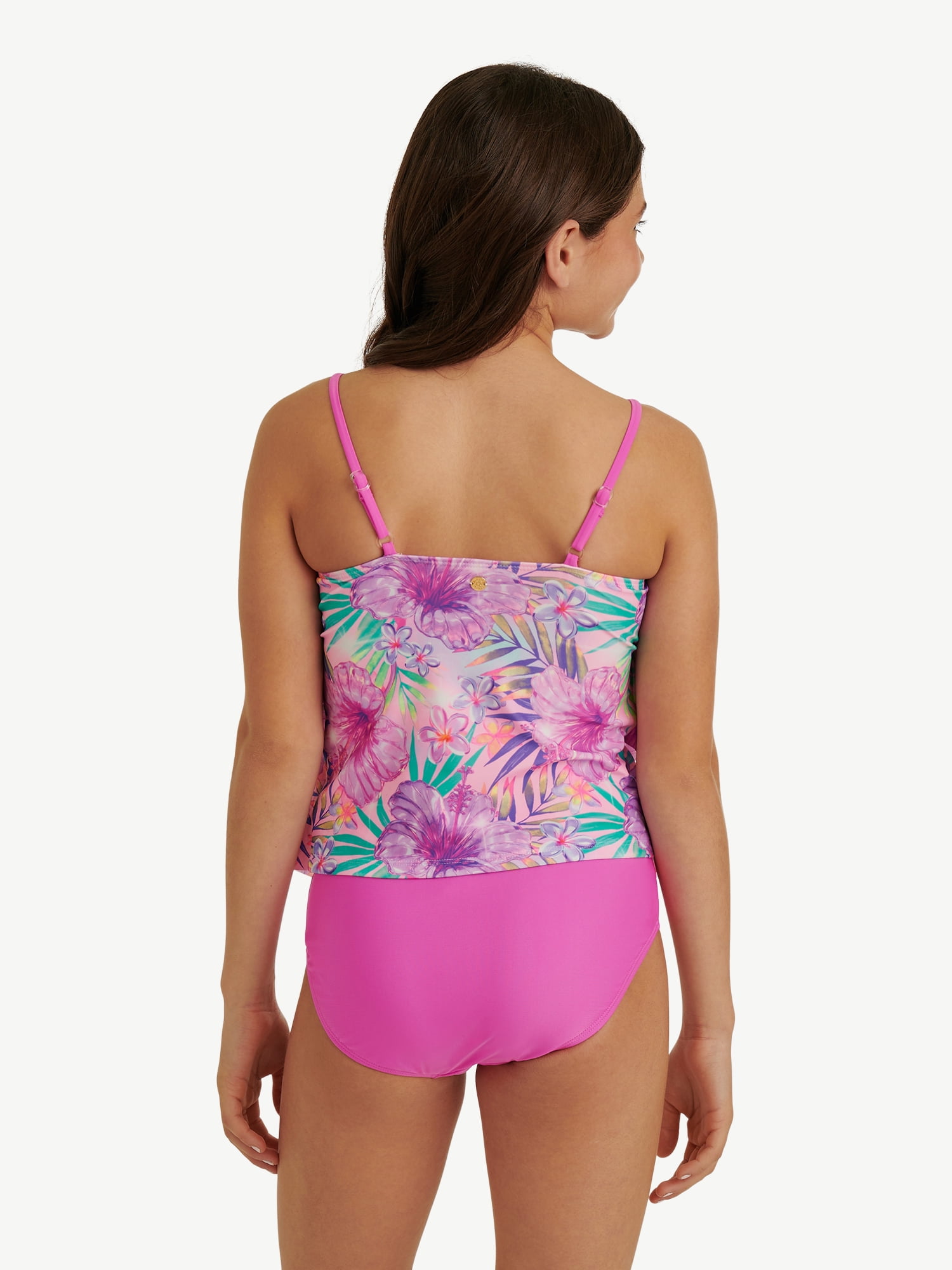 Justice Girls 2 piece Ruffle Tankini Swimsuit, sizes XS-XL