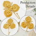 thumbnail image 5 of 4Pcs Golden Single Hooks 3D Flower Heavy Duty Room Wall Mounted Metal Iron Retro Farmhouse Boho Decorative Coat Hooks for Hanging Things Hat Scarf Towels Purse Home Decor, 5 of 8