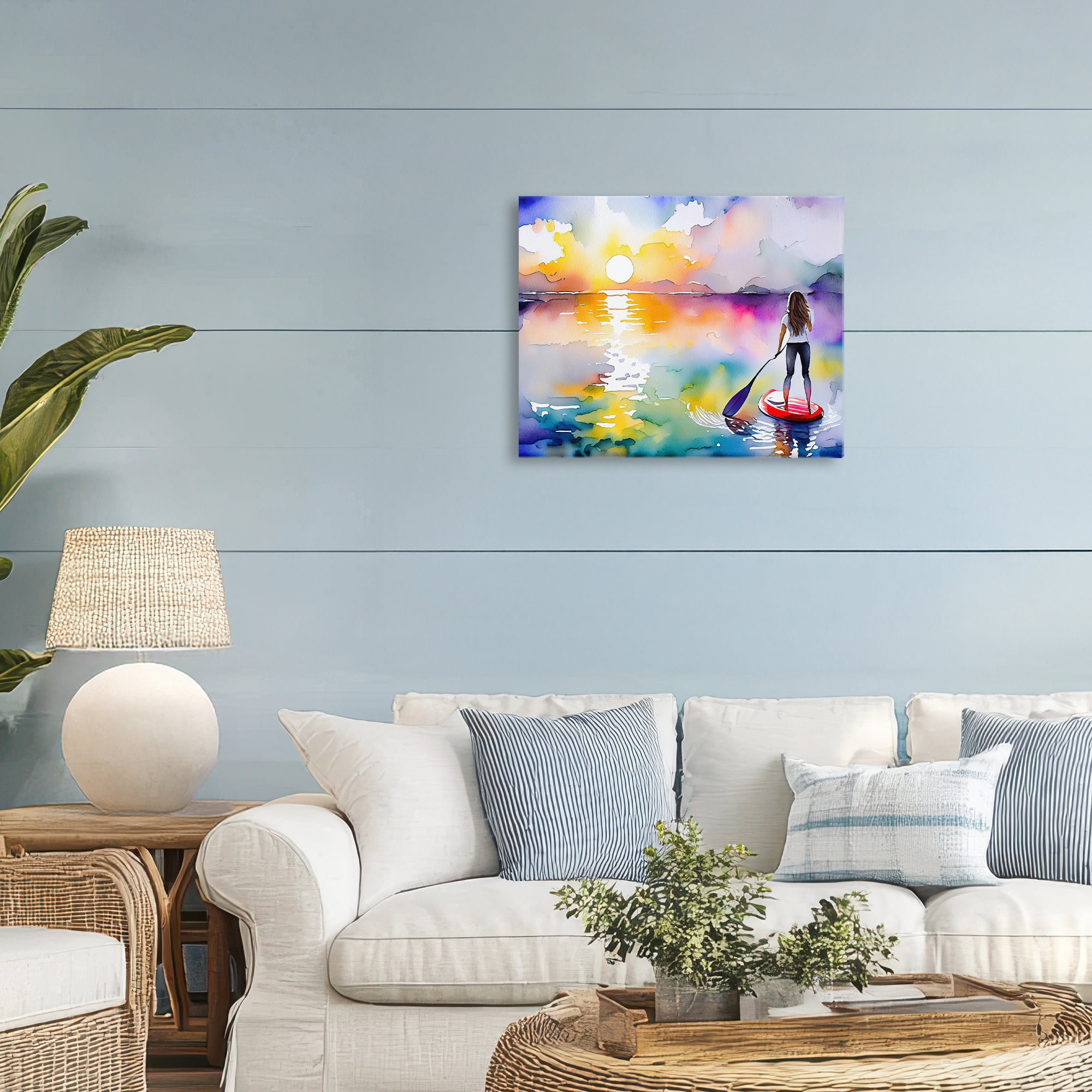 Stupell Industries Sunset Paddle Drift Canvas Wall Art, design by Shelly Craig