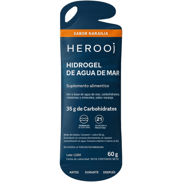 Herooj Hidrogel Sabor Naranja (Pack 10 sticks) Suplemento Alimenticio
