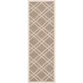 thumbnail image 1 of Safavieh Courtyard Brown Indoor Outdoor Rug - Runner 2'3" x 6'7", 1 of 4