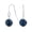 Blue-Lapis-Lazuli, variant on Womens Timeless Sterling Silver Grey Hematite Bead 8mm Ball Drop Earrings Fish Hook Gemstone