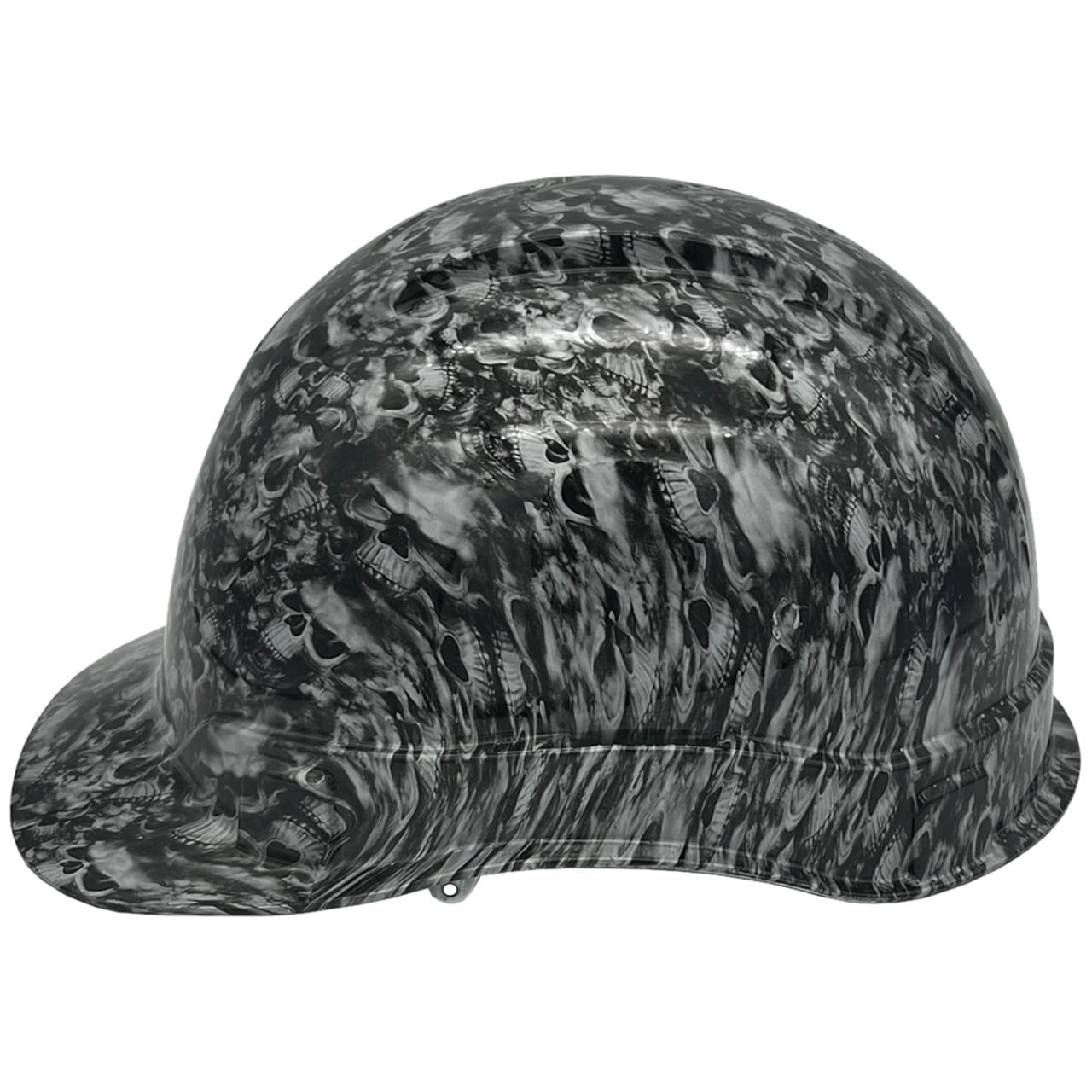 Reaper Skulls Hydro Dipped Hard Hats Cap Style with 4 Pt Suspension