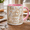 Black, variant on Bird Lover Mug with Garden Birds and Floral Design Gift for Bird Watching Fans