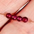thumbnail image 5 of Gorgeous Rhodolite Garnet Excellent 3mm Faceted Beads | 3 mm | 4 Beads |, 5 of 11