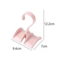 thumbnail image 2 of Closet Handbag Organizer 360 Degree Rotating Belt Scarf Tie Rack Holder Multi-function Hook(pink,4pcs), 2 of 4