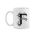 thumbnail image 2 of Fancy Black Letter F Mug Unisex's -Image by Shutterstock, 2 of 4