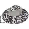 thumbnail image 1 of Sombrero De Pescador Pesca Protección Solar Gorra De Pesca Al Aire Libre Malla De Camuflaje Blanco Gris, 1 of 5