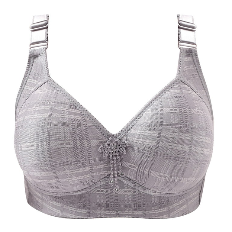 Bigersell Wireless Bra for Everyday Women Printed Push-Up Together