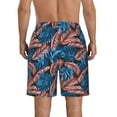 thumbnail image 3 of Naloa Tropical Leaves Men's Beach Shorts, Surfing shorts, Swim trunks, Quick Dry Swim Trunks for Surfing Beach Fun - Small, 3 of 9
