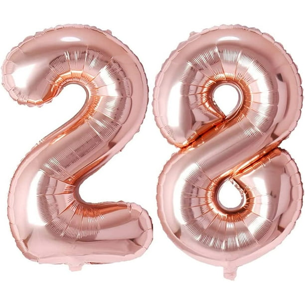 Ballons Age 40 ans Or 86 cm décoration anniversaire