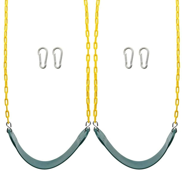Sunnyglade 2PCS Swings Seats Heavy Duty with 66" Chain Plastic Coated
