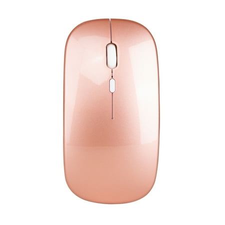 HXSJ Wireless 2.4G Mouse Ultra-thin Silent Mouse Portable and Sleek Mice Rechargeable Mouse 10m/33ft Wireless Transmission (Rose