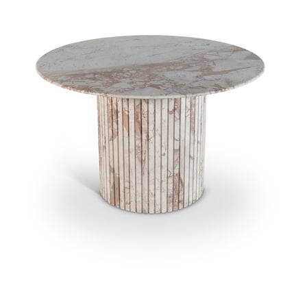 Meridian Furniture Genoa 48" Cream Marble Dining Table