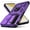 Purple, variant on for Samsung Galaxy S22 Case,with Camera Lens Cover HD Screen Protector,[Military Grade] Ring Car Mount Kickstand Hybrid Hard PC Soft TPU Shockproof Protective Case for Galaxy S22-Black