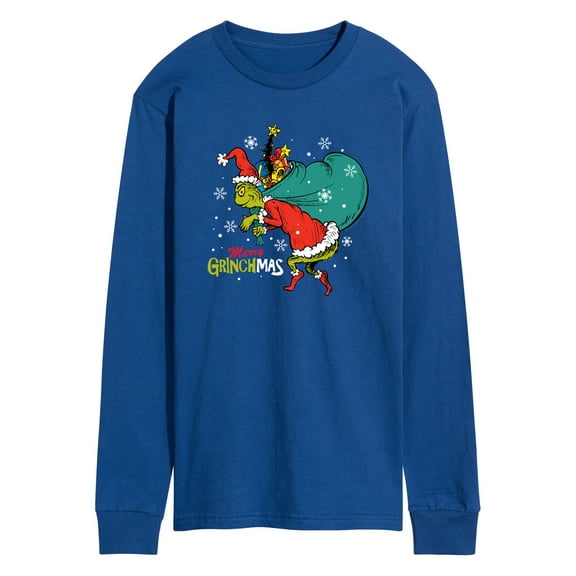 Dr. Seuss The Grinch - Christmas - Toy Bag Merry Grinchmas - Men's Long Sleeve T-Shirt