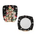 thumbnail image 2 of CHAQLIN Office Chair Seat Cover Snowflakes and Cats with Stretch Soft Computer Office Chair Covers for Gaming Chairs, Pack of 2 Rotating Swivel Chair Slipcover, 2 of 8