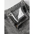 thumbnail image 3 of FEDPOP Girls Baggy Wide Leg Jeans, Elastic Waist Pull-On Denim Pants with Pockets, Casual Loose Teen Jeans, Gray, 12-16Y, 3 of 7