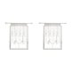 thumbnail image 4 of Ounissouiy bordado Tie-Up Roman Shades Top Sheer Balcón Ventana Cortina Drape Valance Panels blanco 60x120cm 2piezas Ounissouiy CBP074248, 4 of 5