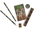 thumbnail image 2 of Ensemble de Papeterie czcpp-Wild - Ensembles de Papeterie Scolaire Meerkat Incluant 2 Crayons, Gomme à Crayon, Taille-Crayon, Règle et Carnet Mignon. Fournitures de Papeterie Cadeaux pour Enfants, 2 of 4