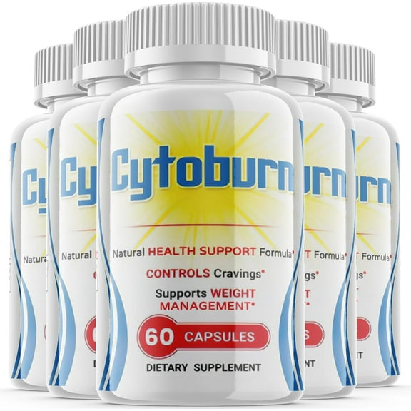 (5 Pack) Cytoburn - Keto Weight Loss Formula - Energy & Focus Boosting Dietary Supplements for Weight Management & Metabolism - Advanced Fat Burn Raspberry Ketones Pills - 300 Capsules