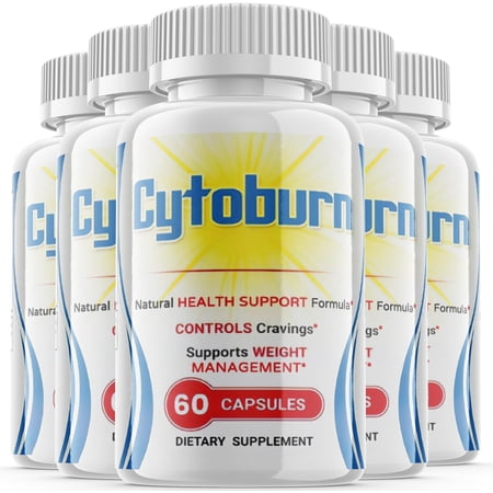 (5 Pack) Cytoburn - Keto Weight Loss Formula - Energy & Focus Boosting Dietary Supplements for Weight Management & Metabolism - Advanced Fat Burn Raspberry Ketones Pills - 300 Capsules