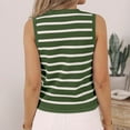 thumbnail image 4 of Goodtrade8 Winter Sweaters Cropped Button Sweater Vests Casual V-Neck Sleeveless Striped Sweater Tops, 4 of 9