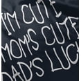 thumbnail image 5 of Funny Im Cute Moms Cute Dads Lucky Youth T Shirt Tee Girls Infant Toddler Brisco Brands 12M, 5 of 6