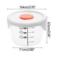 thumbnail image 2 of Oggfader Ba-by Food Storage Container, Portable Leakproof with Scale, White Food Grade Plastic, Microwave & Refrigerator Safe for Tod-dlers, 2 of 7