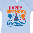 thumbnail image 4 of Inktastic Happy Birthday Grandpa Party Hat Balloons Boys or Girls Baby Bodysuit, 4 of 5