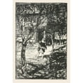 thumbnail image 2 of Arthur Rackham 14x18 Gold Ornate Wood Frame and Double Matted Museum Art Print Titled - Hansel Picked Up the Glittering White Pebbles and Filled His Pockets with Them (1920), 2 of 4