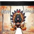 thumbnail image 4 of Happy Thanksgiving Cocker Spaniel Turkey Costume Pumpkins Autumn Leaves All Over Print Boxer Briefs Underwear for Men Dad Cockers Dog Lover Gifts - 13014, 4 of 6