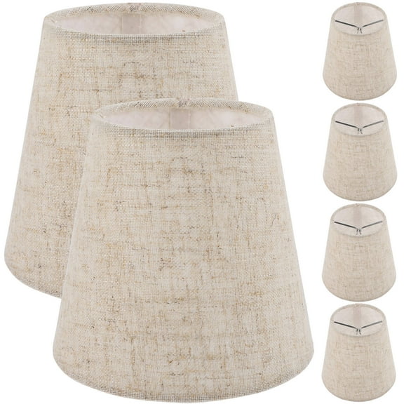 WHAMVOX 6pcs Fabric Chandelier Lampshade Hanging Light Cover Ceiling Lamp Shade