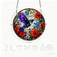 thumbnail image 6 of Colorful Hummingbird Acrylic Suncatcher Puzzle, DIY Floral Bird Window Hanging Ornament, Translucent Shatterproof Rainbow Maker for Home Decor, Bird Lover Gift, 6 of 8