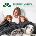 thumbnail image 7 of Green Orange 50" x 60" Fleece Throw Blanket in Stylish Gift Box, Black Color - Soft, Lightweight Plush Throw for Women, Men & Kids, 7 of 7
