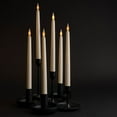 thumbnail image 3 of WYZworks 36 Pack, 11" LED Flameless Ivory Real Wax Taper Flickering Candles Lights, Battery Operated Candlesticks for Holiday Christmas Valentine Menorah Candelabra Home Wedding Window Decor, 3 of 7