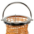 thumbnail image 5 of Northlight Woven Iron Pillar Candle Lantern with Glass Hurricane - 16.25" - Orange, 5 of 7
