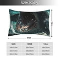 thumbnail image 2 of Pofeuu Wave Ocean Animal Shark Print Polyester Microfiber Plush Pillowcases, Super Soft and Cozy Pillow Case Covers with Envelop Closure（Pillow core not included）-16"x24", 2 of 6