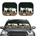 thumbnail image 2 of Fotbe Cute Goat Baby 2-Piece Car Windshield Sun Shade | Sun Blocker for Car Windshield | Foldable Automotive Interior Accessories for Sun Protection-Small, 2 of 6