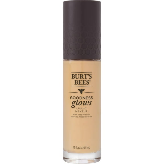 Burts Bees Goodness Glows Liquid Foundation, Buff - 1.0 Ounce