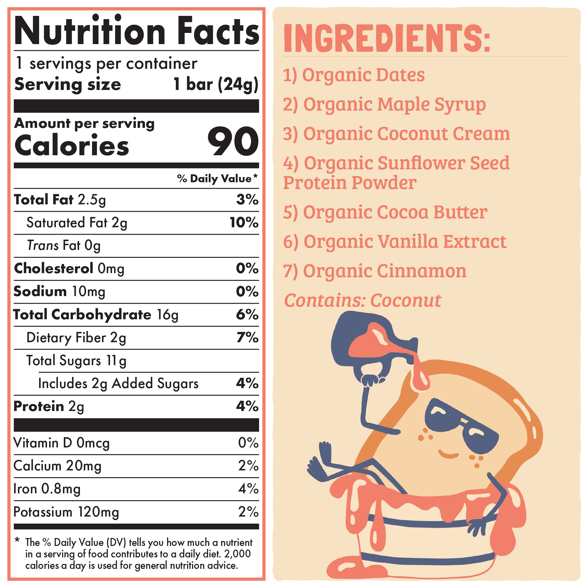 Skout Organic French Toast Kids Snack Bars (18 Pack) | Organic Kids Snack Bars | Plant-Based Nutrition | Vegan | Gluten, Dairy, Grain, Peanut, & Seed Oil Free
