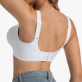 thumbnail image 5 of Hfnxid Wireless Jelly Bras for Women V Mesh No Underwire Seamless Bralettes Push Up Full Coverage Everyday Bra, 5 of 6