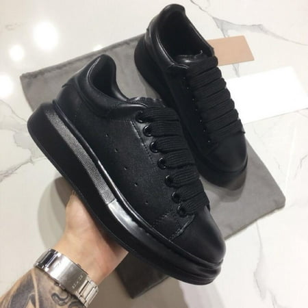 

2022 Designer Casual Shoes For Women And Men Lace Up Genuine Leather Flat Black Red Pink Daily Lifestyle Skateboarding shoe Sneaker size 35-44