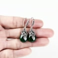 thumbnail image 6 of Eosunjian Vintage Women Faux Emerald Water Drop Dangle Hook Earrings Jewelry Gift, 6 of 8