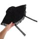 thumbnail image 5 of Hytrove Women's Black Lace Bucket Hat with Wide Brim Lightweight Foldable Design for Sunshade, 5 of 8