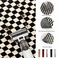 thumbnail image 5 of Round Rugs 4Ft, Black Beige Checkered Round Area Rug Washable Indoor Throw Carpet, Modern Farmhouse Buffalo Plaid Soft Non Slip Circle Rug for Kitchen Nursery Room Home Decor Aesthetic, 5 of 8