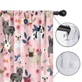 thumbnail image 4 of Blackout Kids Curtains,French Bulldog Dog Pattern with Flowers Childrens Insulated Curtains Set Of 2,Bedroom Essentials,Toddler Room Decor 42x54in(106x137cm), 4 of 4